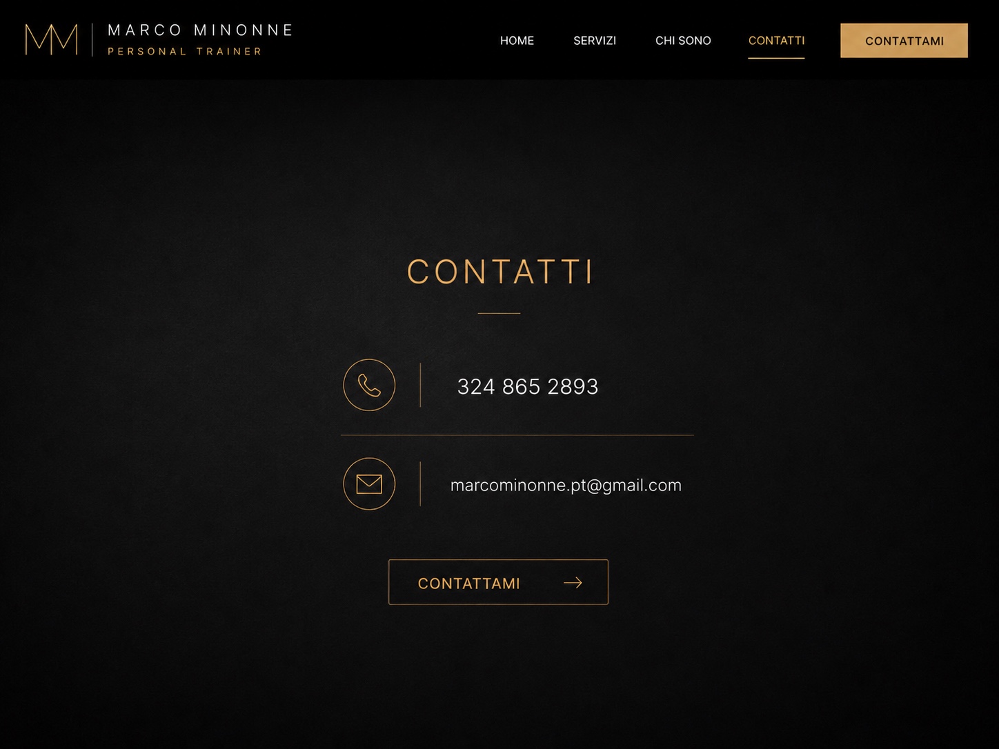 Marco Minonne Personal Trainer — Contatti